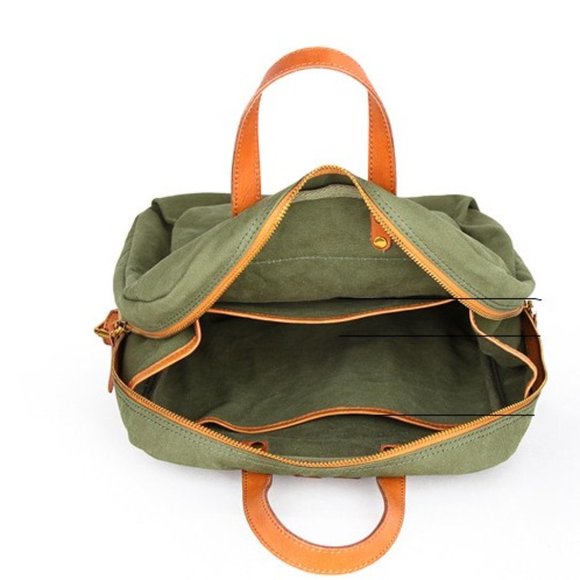Leather patchwork small backpack outdoor backpack